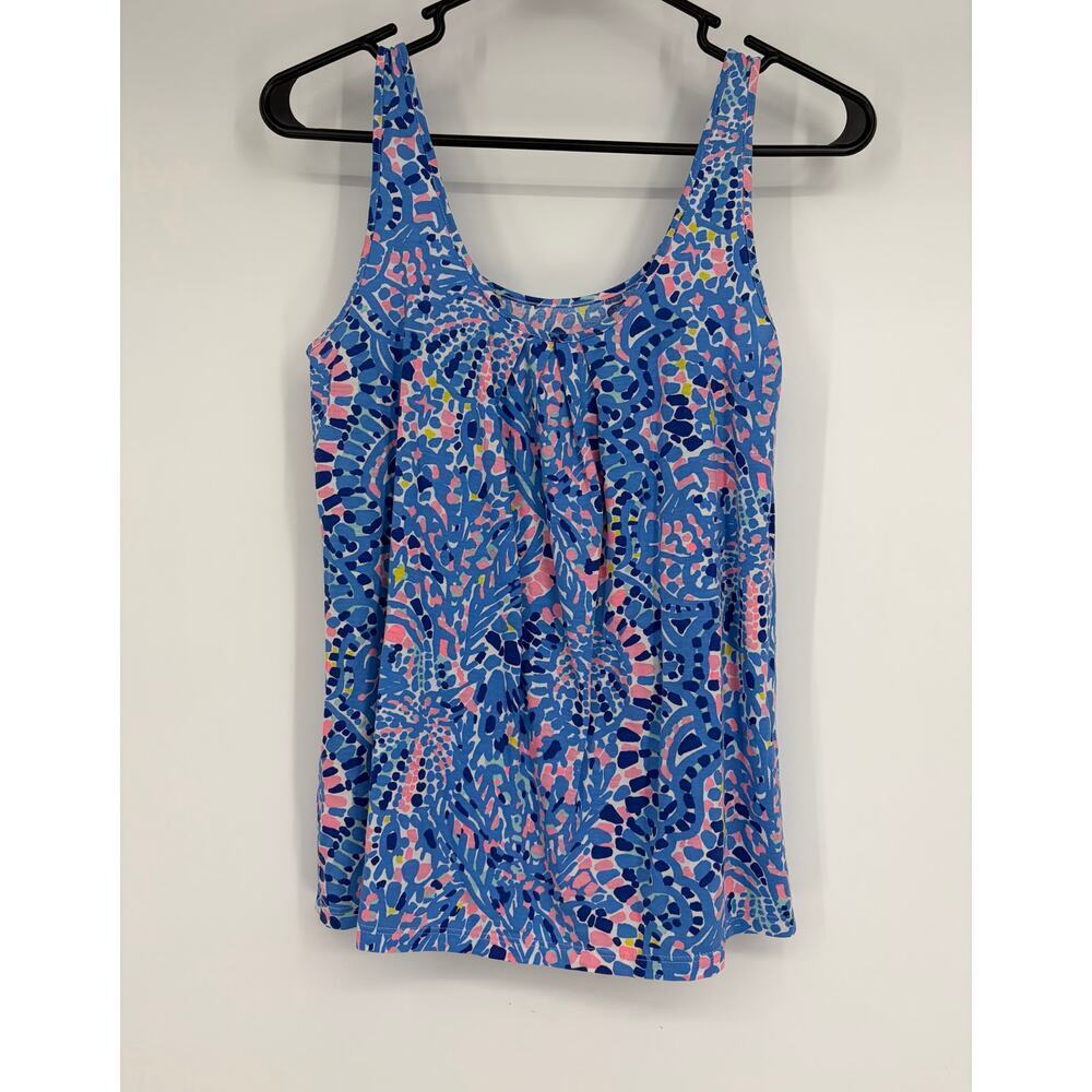 Lilly Pulitzer Kinsey Tank Top Tic Tac Tile - Picture 6 of 8